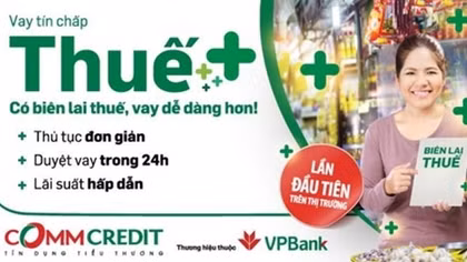 Trải nghiệm sản phẩm "Vay thuế+" tại CommCredit VPBank