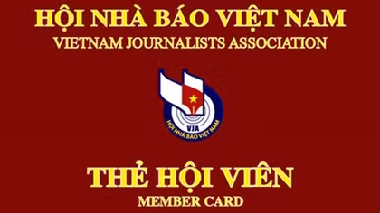 Ban hành thẻ hội viên Hội Nhà báo giai đoạn 2016-2021