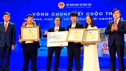 Trao giải cuộc thi “Học sinh sinh viên với ý tưởng khởi nghiệp” năm 2019