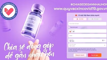 Đồng lòng cùng ủng hộ quỹ vaccine qua website chính thức