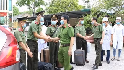 Bệnh viện Công an tỉnh Thanh Hóa chi viện chống dịch tại TP Hồ Chí Minh