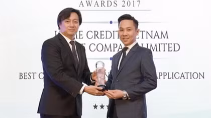 Homcedit đạt giải “Ứng dụng tài chính tiêu dùng tốt nhất 2017”