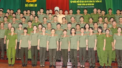 Tập huấn chế độ báo cáo và công tác thống kê trong CAND