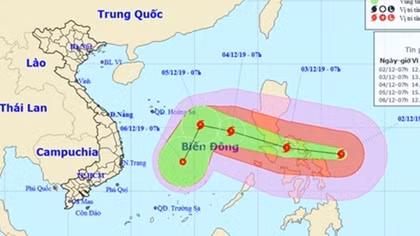 Lực lượng Công an chủ động đối phó với bão Kammuri