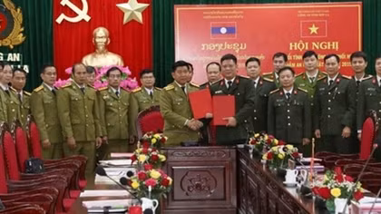 Công an tỉnh Sơn La phối hợp bảo đảm ANTT với Công an các tỉnh của Lào