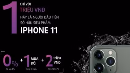 Giảm ngay 2 triệu đồng khi đặt mua iPhone 11 bằng thẻ tín dụng TPBank