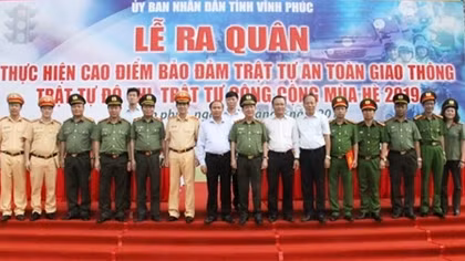 Vĩnh Phúc phát động cao điểm bảo đảm trật tự ATGT
