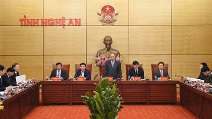Thủ tướng: Nghệ An phải là vùng đất khởi nghiệp và thu hút nhân tài