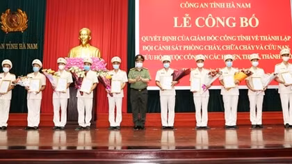Hà Nam: Thành lập các Đội Cảnh sát PCCC & CNCH 