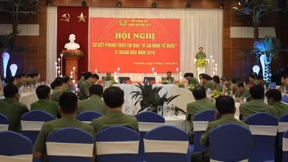 Cụm thi đua số 3 sơ kết phong trào thi đua “Vì ANTQ” 6 tháng đầu năm