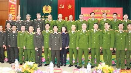 Công an các đơn vị, địa phương triển khai chương trình công tác năm 2017