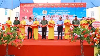Công an TP Gia Nghĩa khánh thành trụ sở làm việc và ra mắt bộ phận một cửa