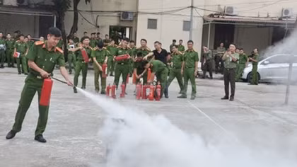 Hải Dương nâng cao nghiệp vụ PCCC và CNCH cho lực lượng Công an xã