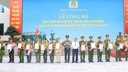 Thanh Hóa điều động thêm Công an chính quy về xã