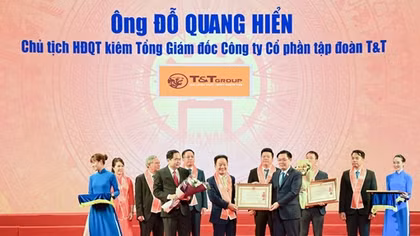 Doanh nhân Đỗ Quang Hiển được trao tặng Huân chương Lao động hạng Nhất