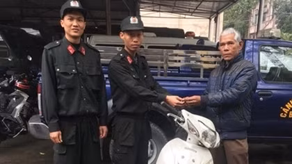 Nhận lại xe sau 1 năm bị mất trộm