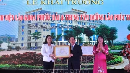 Thái Bình đưa vào hoạt động BV Lão khoa và Trung tâm dưỡng lão đầu tiên