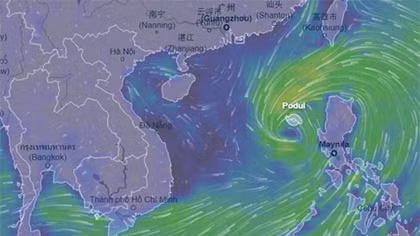 Lực lượng CAND tiếp tục chủ động ứng phó với diễn biến bão Podul