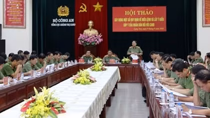 Hội thảo về công tác điều lệnh trong CAND