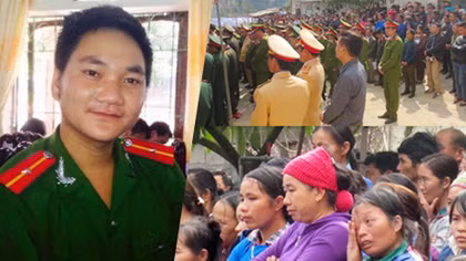 Nghẹn ngào tiễn biệt người chiến sĩ Công an quả cảm nơi cao nguyên đá