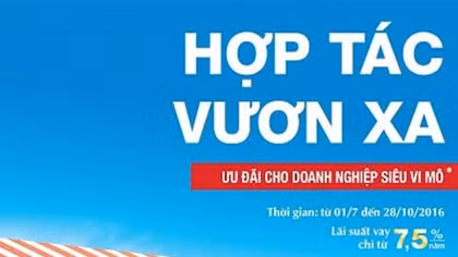 VietinBank giảm lãi suất cho vay DN siêu vi mô xuống thấp nhất 7,5%/năm