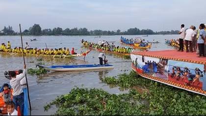 Khai mạc giải đua ghe Ngo Lễ hội Oóc Om Bóc Kiên Giang năm 2019