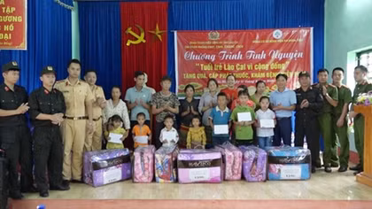 Tuổi trẻ Công an tỉnh Lào Cai tình nguyện hướng về cơ sở