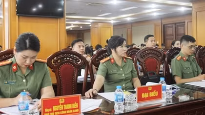 Tập huấn cho cán bộ chủ chốt các cấp Công đoàn trong CAND