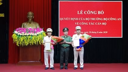Công bố quyết định bổ nhiệm các Phó Giám đốc Công an tỉnh Hà Giang