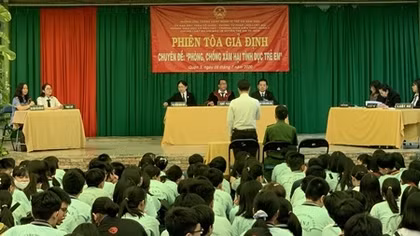 Phiên tòa giả định để tuyên truyền phòng, chống xâm hại tình dục trẻ em