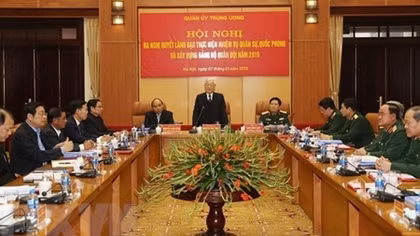 Ra Nghị quyết lãnh đạo thực hiện nhiệm vụ quân sự năm 2019