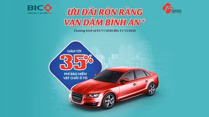 Ưu đãi hấp dẫn dành tặng khách hàng mua bảo hiểm ô tô tại BIC
