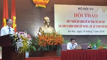 259 huyện, 6.191 xã trong cả nước có thể sáp nhập
