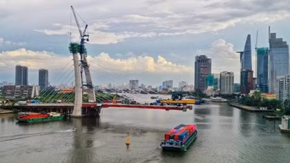 Cầu Thủ Thiêm 2 có thể phải tạm dừng thi công