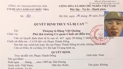 Truy nã kẻ giả danh Công an bắt giữ người trái phép