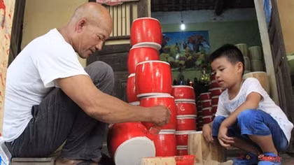 Làng ông Hảo vào mùa trung thu