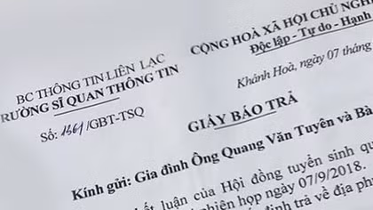 Bộ Quốc Phòng kết luận vụ nam sinh trúng tuyển trường quân đội bị trả về