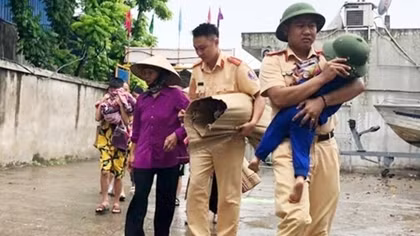 Lực lượng Công an chủ động ứng phó với bão số 3 và mưa lũ, sạt lở đất