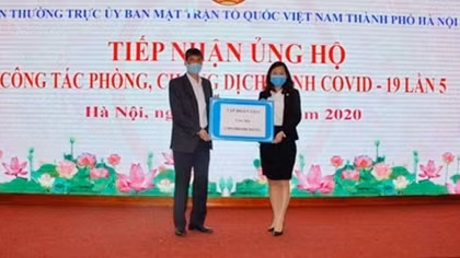 Tập đoàn CEO ủng hộ 2 tỷ đồng cùng TP Hà Nội chống dịch COVID-19