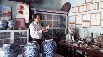 Thầy giáo làng đam mê sưu tầm cổ vật