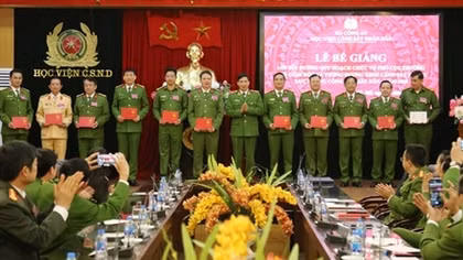 Học viện CSND bế giảng lớp bồi dưỡng quy hoạch chức danh