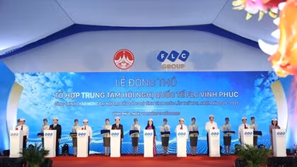 Động thổ Tổ hợp Trung tâm Hội nghị Quốc tế quy mô hàng đầu Việt Nam tại FLC Vĩnh Phúc