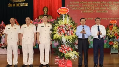 Công an Cao Bằng gặp mặt kỷ niệm 75 năm Ngày truyền thống CAND