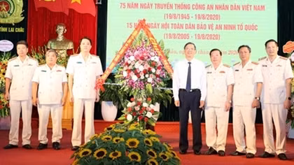 Công an Lai Châu tổ chức Gặp mặt kỷ niệm 75 năm ngày truyền thống CAND
