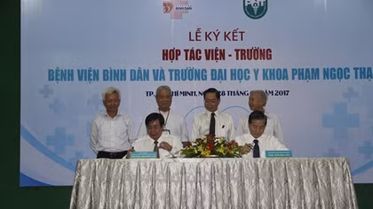 Ký kết hợp tác toàn diện BV Bình Dân- Trường ĐH Y khoa Phạm Ngọc Thạch