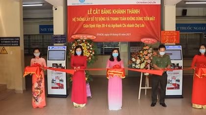 Bệnh viện 30/4 khánh thành hệ thống thanh toán viện phí không tiền mặt 