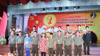Đại học ANND tổ chức thi "Tìm hiểu Nghị quyết Đại hội Đảng toàn quốc lần thứ XII"