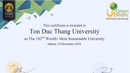 Đại học Tôn Đức Thắng giữ vững vị trí TOP 200 đại học phát triển bền vững nhất thế giới