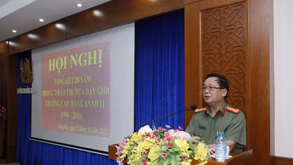 Trường Cao đẳng ANND II tổng kết 20 năm Phong trào thi đua dạy giỏi