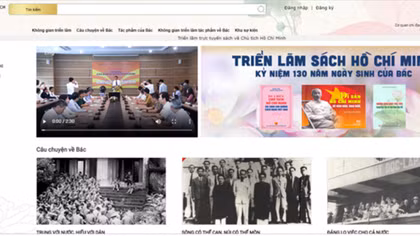 Đẩy mạnh học và làm theo Bác qua triển lãm sách trực tuyến